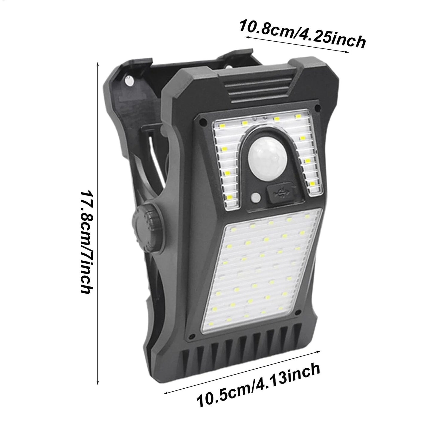 Solar Powered LED Outdoor Light Clip
