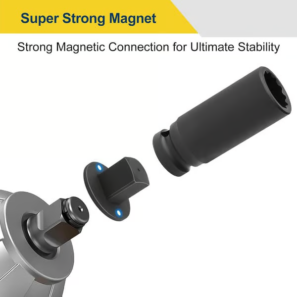 ✨2025 Low Profile Impact Socket Adapter Set – Industrial Drive Ratchet & Wrench Adapter Set for Tight Spaces, 4PC Hardware Kit: 3/4" to 1", 1/2" to 3/4", 1/2" to 3/8", 1/4" to 3/8"