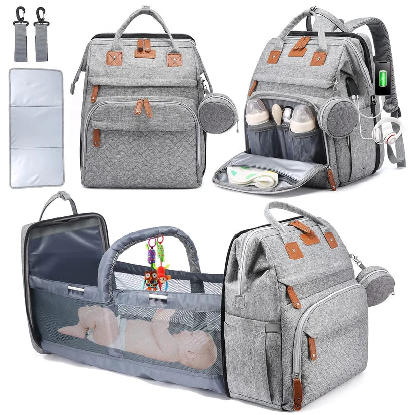 🔥Flash Sale! Ends Tonight⏰ Diaper Bag Backpack with Change Station