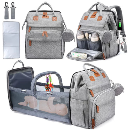 🔥Flash Sale! Ends Tonight⏰ Diaper Bag Backpack with Change Station