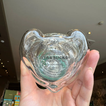 🐻Bearista Glass Straw Cup 20oz✨