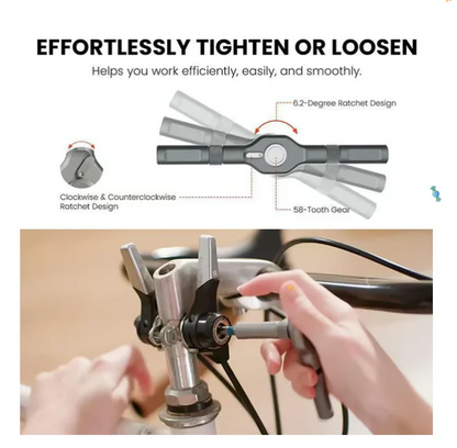 🔥🔥24 in 1 DlY Screwdriver Set Magnetic Compact and Portable Ratchet Screwdriver