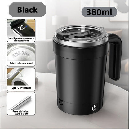 ✨380ML Smart Temperature Measurement Magnetic Automatic Stirring Cup, Electric Portable Coffee Cup, Suitable as a Holiday Gift