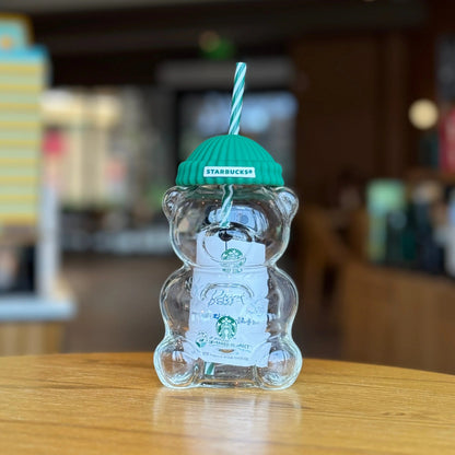 🐻Bearista Glass Straw Cup 20oz✨