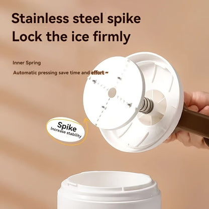 🧊Ice shaver, ice cream machine, manual portable ice crusher and ice shaver, with ice cube mold