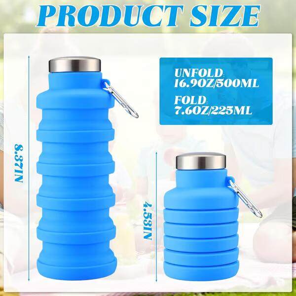 🏆Hot Sale🔥🔥Silicone foldable water bottle – Ideal for sports, travel & outdoor – Reusable & BPA-free