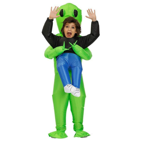 One-piece alien abduction suit