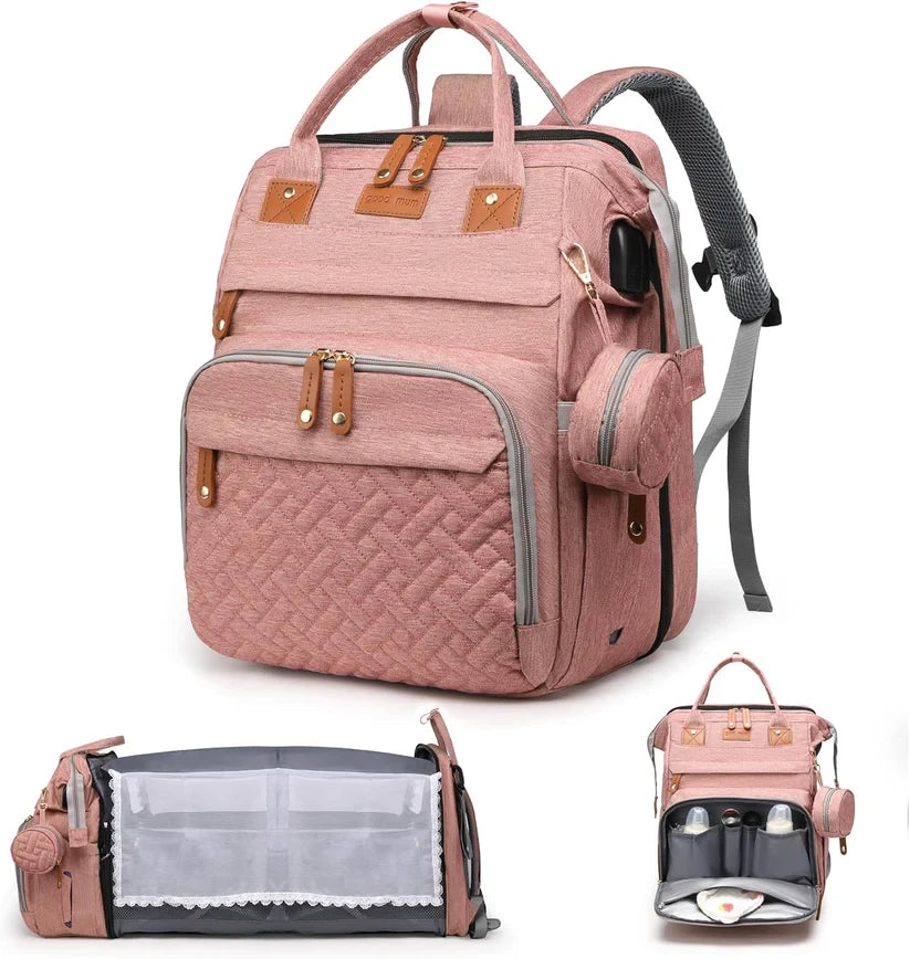 🔥Flash Sale! Ends Tonight⏰ Diaper Bag Backpack with Change Station