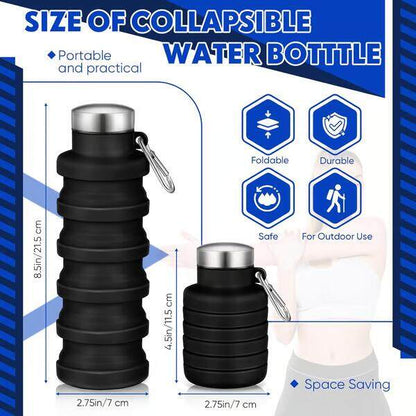 🏆Hot Sale🔥🔥Silicone foldable water bottle – Ideal for sports, travel & outdoor – Reusable & BPA-free