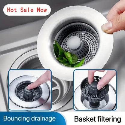 🎁Hot Sale Promotion buy one get one free🔥New Upgraded Sink Bounce Core Drain Strainer