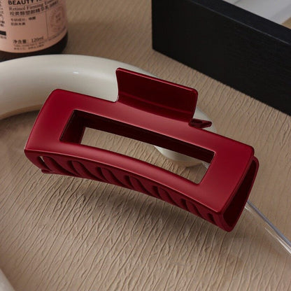 👧10.5CM Large Soft Silicone Hair Claw Rectangle Claw Clips Durable Anti-collision Hair Clips for Women Girls Hair Accessories