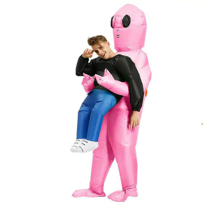 One-piece alien abduction suit