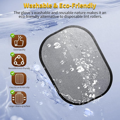 Pet Hair Removal Glove for Dogs & Cats