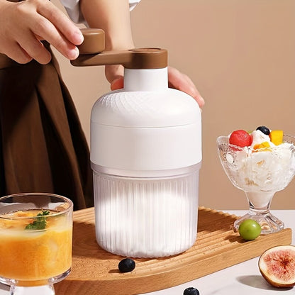🧊Ice shaver, ice cream machine, manual portable ice crusher and ice shaver, with ice cube mold