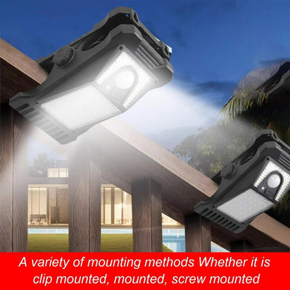 Solar Powered LED Outdoor Light Clip