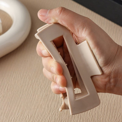 👧10.5CM Large Soft Silicone Hair Claw Rectangle Claw Clips Durable Anti-collision Hair Clips for Women Girls Hair Accessories