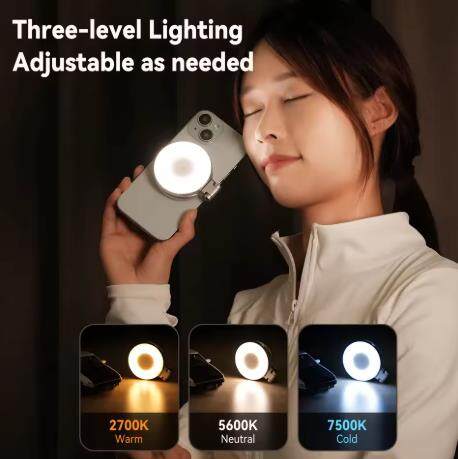 💡TELESIN Multifunctional Smartphone Magnetic Fill Light Mini Selfie Light with 3 Adjustable Brightness Modes
