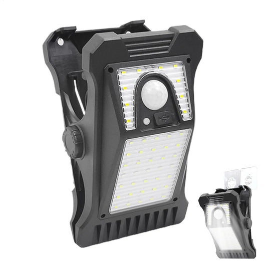 Solar Powered LED Outdoor Light Clip