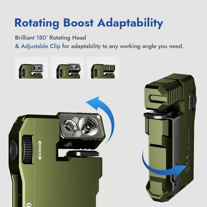 🏆Flash Sale⚡ 50K+ SOLD! Almost Gone-💥🔥WUBEN G5 Pocket-Sized LED Light - 400LM Brightness, USB-C, Magnetic Clip, Great for Gear Bag, Repairs, Backpacking