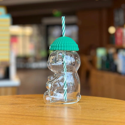 🐻Bearista Glass Straw Cup 20oz✨